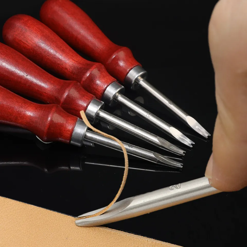 Leather Edge Beveler Edge Skiving Tools Belt Makers High Carbon Steel DIY  Leather Craft Tool 