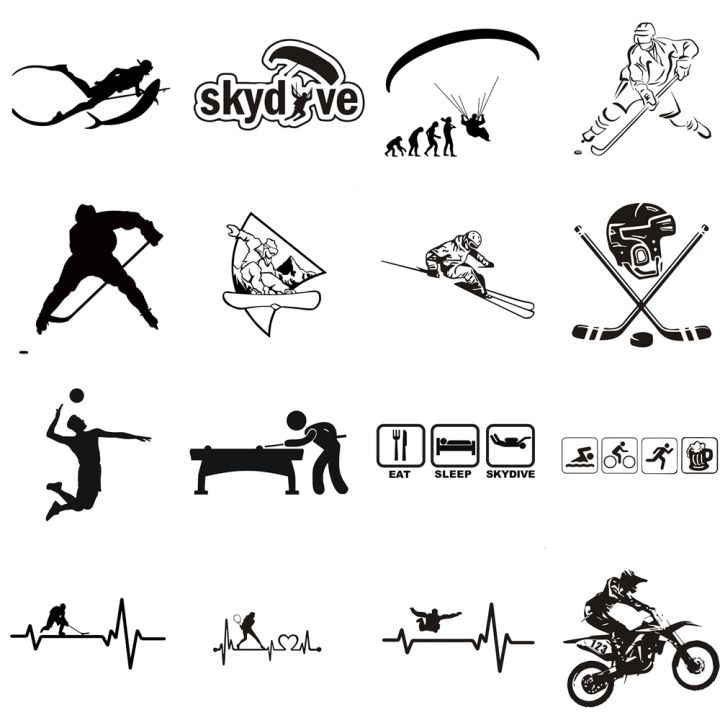 series-car-stickers-parachute-hockey-motorcycle-body-window-vinyl-stickers-and-decals-styling
