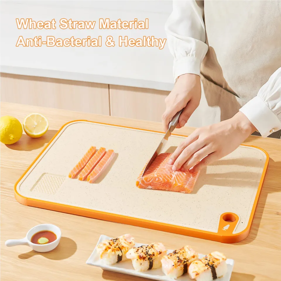 Food Grade PE Material Plastic Cutting Board Kitchen Chopping