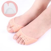 ◐ Shoe Cushion Silicone Gel Half Toe Sleeves Foot Care Elastic Pads Pain Relief For Men Women Toe Separator Forefoot Pad