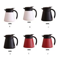 ✁☁✔ 650/880ML Stainless Steel Thermal Vacuum Flask Double Layer Tea Spout Design Nordic Style Thermos Pot Kettle White 680ML