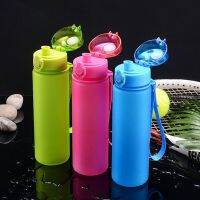 Creative gourd waterbottle gift cup bullet jump cover plastic water cup frosted sports portable student space cup water bottles