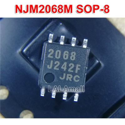 10ชิ้น NJM2068M SOP8 2068 2068ม. SOP-8 NJM2068 JRC2068 SMD SOP เสียงรบกวนต่ำเครื่องขยายเสียงของแท้ใหม่