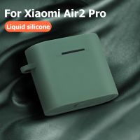 For Mi Air 2 Pro Case Silicone Case for Xiaomi Airdots 2 Pro Wireless Bluetooth Headset Protective Cover with Hook for Air 2 pro Wireless Earbud Cases