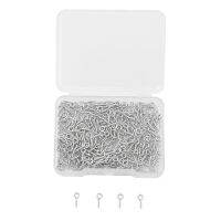 300 Pcs Multipurpose Eye Bolts Hook Screw Eye Nails Pin Bail for DIY Jewelry Making Accessories