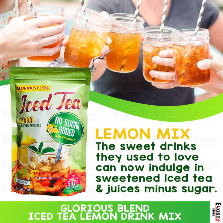 Glorious Blend Iced Tea Lemon 360g with Stevia Extract and Vitamin C