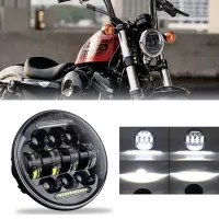 AutoAccessories DC12V-24V 5.75นิ้ว6000K-6500K 66W ไฟฟน้า LED สำหรับรถฮาร์เลย์