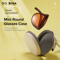 OQ BOGA เคสแว่นตาแบบพับได้ใส่ได้ทั้งชายและหญิง,กล่องป้องกันแว่นกันแดดแบบพับมีซิปพกพาสำหรับเดินทางกิจกรรมกลางแจ้งจำนวน1ชิ้น