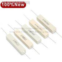 10pcs/LoT 10W 5 0.1R 0.5 1 2 3 4.7 10 20 50 100 Ohm 6.8k 0.25R 0.5R 3R 27R 12R 100R Ceramic Resistance Cement Resistor