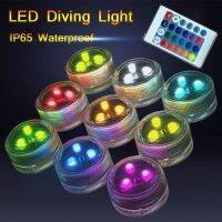 IP65 Waterproof Submersible LED Lights Remote Control LED Tea Mini Lights Underwater Lamp for Wedding Party Vase Decor