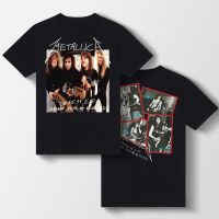 เสื้อยืดคอกลมขายดี เสื้อยืดแขนสั้นลําลอง ผ้าฝ้าย 100% พิมพ์ลาย Metallica Rock Band สีดํา พลัสไซซ์ ไซซ์ XS-XXXL สําหรับผู้ชาย ของขวัญวันเกิด S-5XL