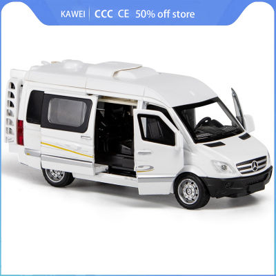 Alloy Model Cars 1:32 Diecast -Benz Spint RV Miniature Metal Vehicle Kids Toys For Children And Boys Collection Gifts