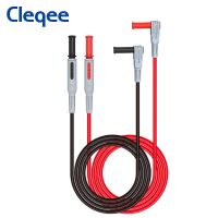 Cleqee P1300 Series Multimeter Test Leads kit 4mm Banana Plug Cables Alligator Test Hook Clip Probes Spade Plug Automotive Tool