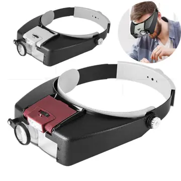 Hands Free Headband Magnifying Glass, USB Charging Head Magnifier with LED  Light Jewelry Craft Watch Hobby 5 Lenses - AliExpress