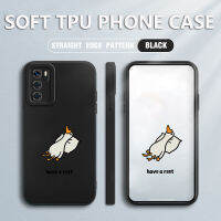 เคสoppoa16 Cartoon Duck Soft TPU แฟชั่น ตัวละคร โทรศัพท์มือถือ เคส ซิลิโคนกรอบสี่เหลี่ยม ฝาหลังเรืองแสง