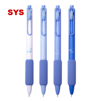 SYS เครื่องเขียนสำนักงานสีเจล0.5มม. สำหรับเป็นของขวัญสำหรับเด็กวัสดุปากกาลูกลื่นคาปูชิโน่ขนาดกลางน่ารักปากกาหมึก4มม.