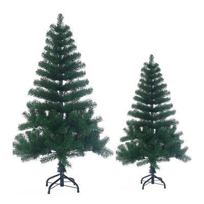 อุปกรณ์ตกแต่งบ้านต้นไม้คริสต์มาสสีเขียวขนาด60/90ซม. ต้นไม้พลาสติกเกล็ดหิมะคริสต์มาสของตกแต่งบนโต๊ะของขวัญปีใหม่ Arbol Del Navidad 3