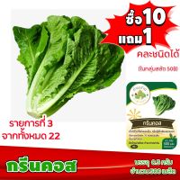 ซื้อ 1 แถม 1，50 เมล็ด (ไม่ใช่พืช)เมล็ดพันธุ์ กรีนคอส Green cos ประมาณ 500 เมล็ด (0.5กรัม) เมล็ดพันธุ์ ผักสลัด ทำมะชาดฟาร์ม