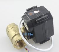 HSH-Flo 1/2 "DC3-6 DN15/12V บอลวาล์วแบบมีมอเตอร์สองทางทำจากทองเหลือง CR-02บอลวาล์วไฟฟ้า3สาย