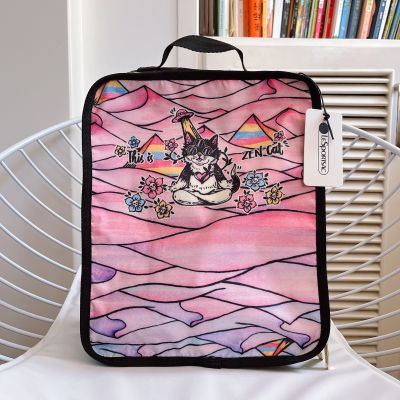 Lesportsac 2023 กระเป๋าใส่อุปกรณ์อาบน้ำ1436กระเป๋าเก็บของกระเป๋าเก็บสัมภาระกระเป๋าแนวตั้งขนาดเล็ก