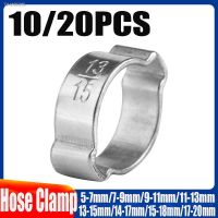 ✻ High Quality 10/20PCS Hose Clamp Double Ear Clamp Worm Drive Fuel Water Pipe Clamp Clamp Hose Fuel Clamp 5-20mm Spring Clamp