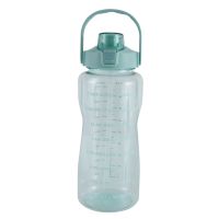 Large Capacity Water Bottle Sports Fitness Water Bottle with Handle Straw Cup 2000Ml