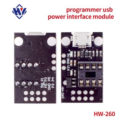 【YF】✑♞  Pluggable atmini development and programming board ATtiny13A/ATtiny25/ATtiny45/ATtiny85 programmer usb  power interface module