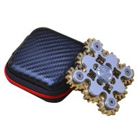 New Gears Nine-teeth linkage Fingertip Gyro EDC Hand Spinner Metal Brass Gear Finger Spinner Fidget Spinning Top Stress Relief Fidget Spinners  Cubes