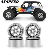 AXSPEED 2.2inch Beadlock Wheel Rims Alloy Metal Wheel Hubs 35 Width for 1/10 RC Crawler Axial Wraith AX90018 Wheels