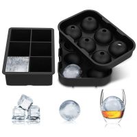 6 Tray Silicone Whiskey Sphere Mould Round Cube Maker Ice