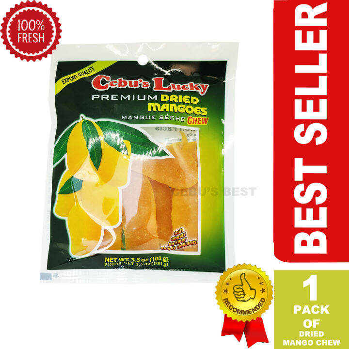 Dried Mango Chew 1 pack 100 grams Cebu Lucky Brand Cebu's Best ...