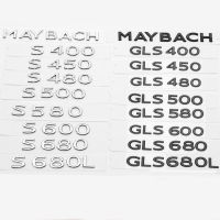 MAYBACH letter logo car for Mercedes-Benz MAYBACH S400L S580 S600 S680 GLS600 680 rear trunk labeling accessories refit decals