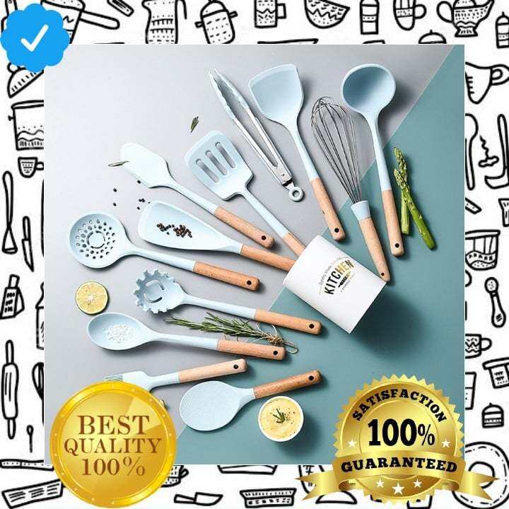 TOP SELLING 12 Pcs Silicone Kitchenware Set / NonStick Kitchen