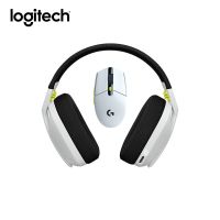 G304 G435 Logitech ของแท้ SE คอมโบเล่นเกมไร้สายชุดหูฟังเมาส์ไร้สายไลท์สปีดและบลูทูธสำหรับเกมพีซี PS4 PS5ฯลฯ