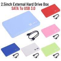 เคสกล่องเอ็กเทอนอล  2.5นิ้ว SATA To USB3.0 HDD ความเร็วสูงกล่องฮาร์ดไดร์ฟกับสาย USB เครื่องมือฟรีสำหรับแฟลชไดร์ฟ SSD