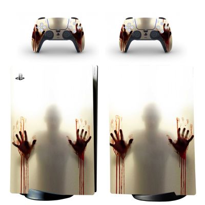 The Walking Dead PS5 Digital Edition Skin Sticker Decal Cover for PlayStation 5 Console and Controllers PS5 Skin Sticker Vinyl