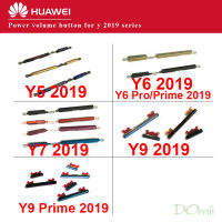 ปุ่มเปิดปิดปุ่มปรับระดับเสียงด้านข้างสำหรับ Huawei Y5 Y6 Y7 Y9 2019 Y6Pro Y6 Y9 Prime 2019การควบคุมระดับเสียงปุ่มด้านข้างปุ่มเปลี่ยน