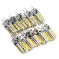 【✱2023 HOT✱】 gaqiugua6 10ชิ้น/ล็อต G4 Base 24หลอดไฟ Led โคมไฟกำลังสูง Smd2835 Dc 12V หลอดไฟสีขาว/อบอุ่นแสงสีขาว360องศามุม Spotlight