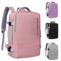 HOT14★Womens Multifunctional Travel Backpack Luggage Bag with USB Interface Independent Shoe Cabinet Can Board The Plane