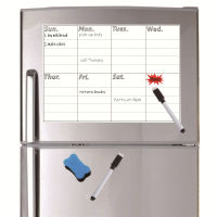 A4 Magnetic Menu Board for Fridge Sticker Weekly Planner Grocery To Do List Notepad Kitchen Refrigerator Magnet Whiteboard