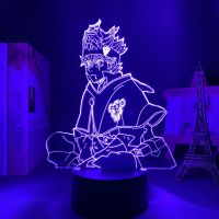 Anime Black Clover Asta for Bedroom Decor Nightlight Birthday Gift Room Table Lamp Acrylic Led Night Light Manga 3D Lamp