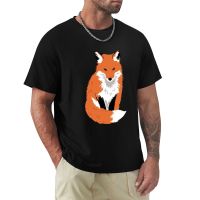 Red Fox Cute Forest Animal Graphic Long Sleeve Tee T-Shirt Heavyweight T Shirts Shirts Graphic Tees Mens T-Shirts