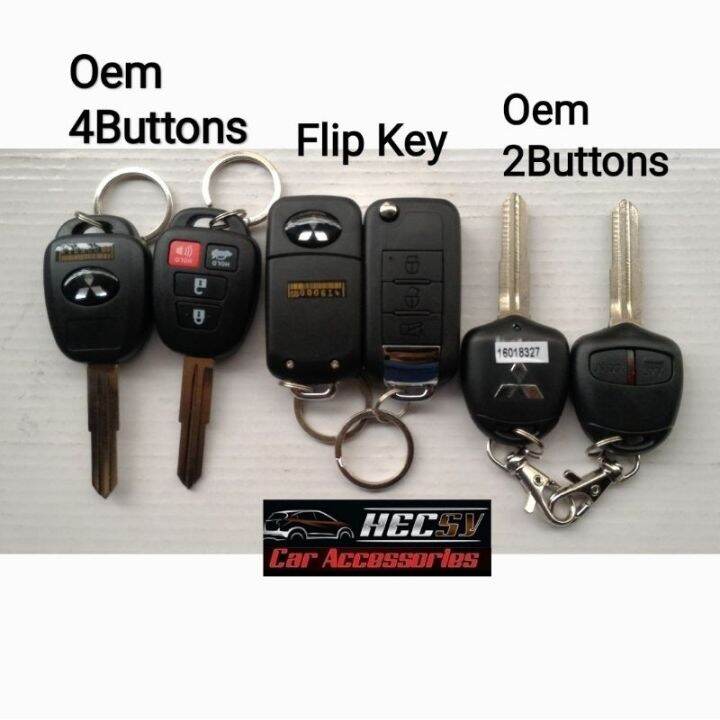 Mirage Lancer Expander Car Key Mitsubishi Alarm Keyless entry FlipKey