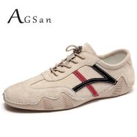 AGSan Designer Driving Shoes for Men Genuine Leather Casual Shoes Lace Up Moccasins Handmade Footwear Comfortable Flats Male