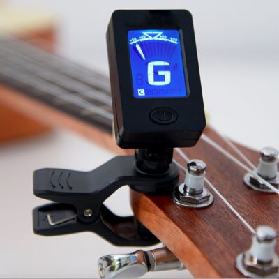 ✁ Guitar Tuner Digital Clip-On Tone Tuner for Acoustic Electric Guitar Bass Violin Ukulele 360 Rotate Sensitive Full Color Display