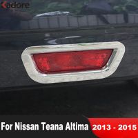 สำหรับนิสสันเทียน่า L33 Altima 2013 2014 2015รถโครเมี่ยมด้านหลังฝาครอบหลอดไฟไฟตัดหมอกตัดหมอกหางกรอบเล็มอุปกรณ์เสริมชุดไฟท้าย