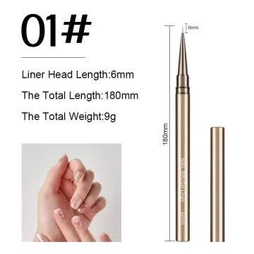 Crystal Acrylic Crystal Nail Art Brushes Thin Liner Drawing Pen For Manicure,  5 20mm Width, UV Gel Compatibility In Stock From Air11, $1.71 | DHgate.Com