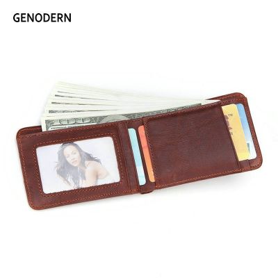 （Layor wallet） กระเป๋าสตางค์ขนาดเล็กลำลอง GENODERN ชายกระเป๋าสตางค์บางกระเป๋าสตางค์สั้นสั้นพร้อมกระเป๋ากระเป๋าใส่การ์ดสำหรับหนังแท้สำหรับผู้ชาย