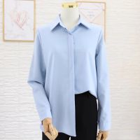 New summer short-sleeved shirt female professional white dress shirt interview work clothes loose joker chiffon blouse