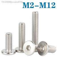 5-50pcs M2 M2.5 M3 M4 M5 M6 M8 M10 M12 304 Stainless Steel Hex Hexagon Socket Ultra Thin Flat Wafer Allen Head Bolt Screw